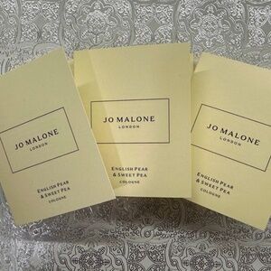 Jo malone ENGLISH PEAR SWEET PEA SAMPLE x3 Bundle BRAND NEW
